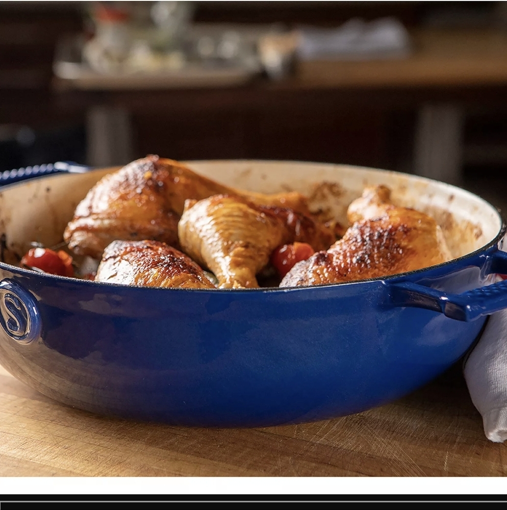 NWT SAVEUR SELECTSVoyage Series Enameled Cast Iron Braiser Dutch Oven 4.5 Qt - Picture 8 of 10